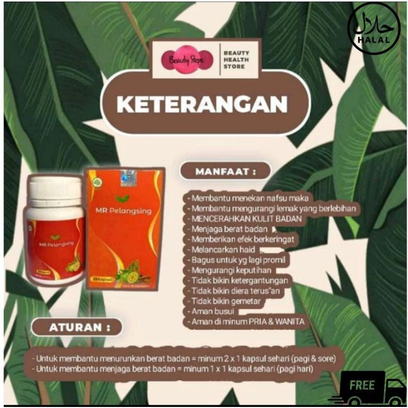 PELANGSING MR ORIGINAL(BPOM)/pelangsing viral/pelangsing original /pelangsing ampuh
