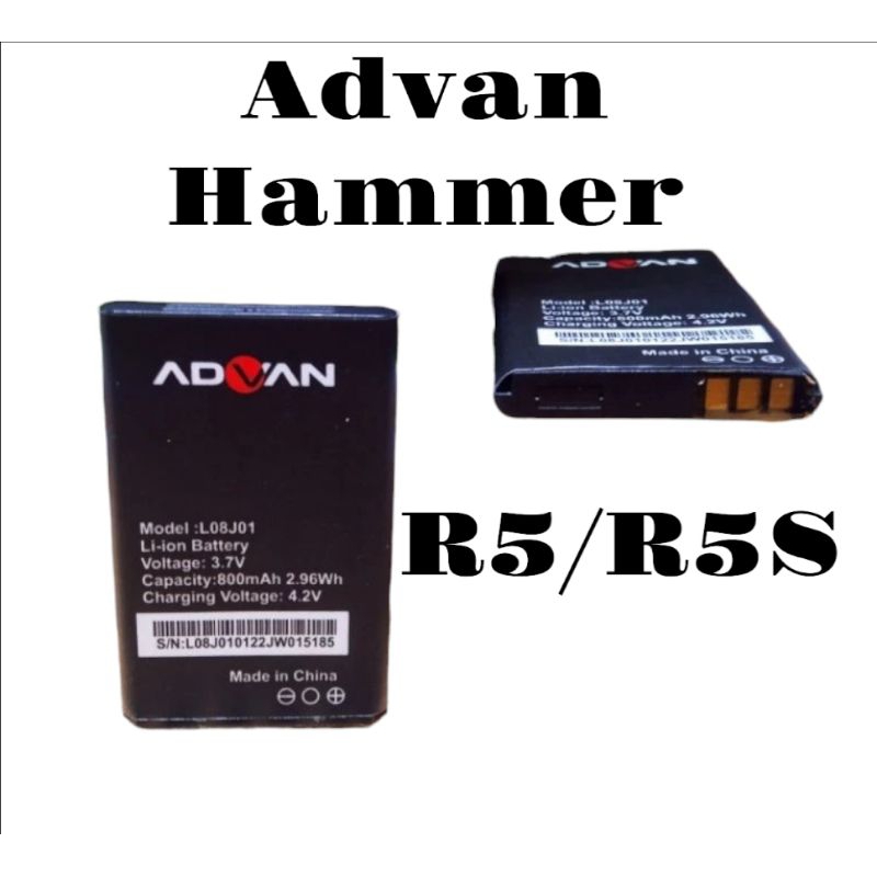 Batre Baterai Advan Hammer R5 R5S R3E R3F Model L08J01 original Battrey handphone