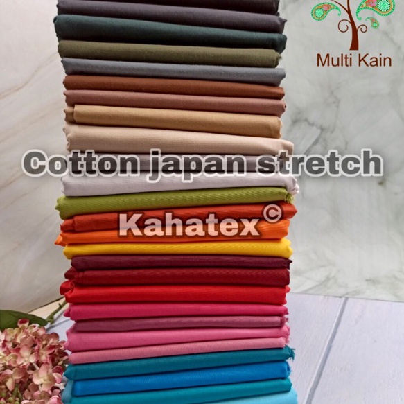 PROMO SALE Multi kain katun cotton stretch spandex poplin stret kahatex lebar 16meter