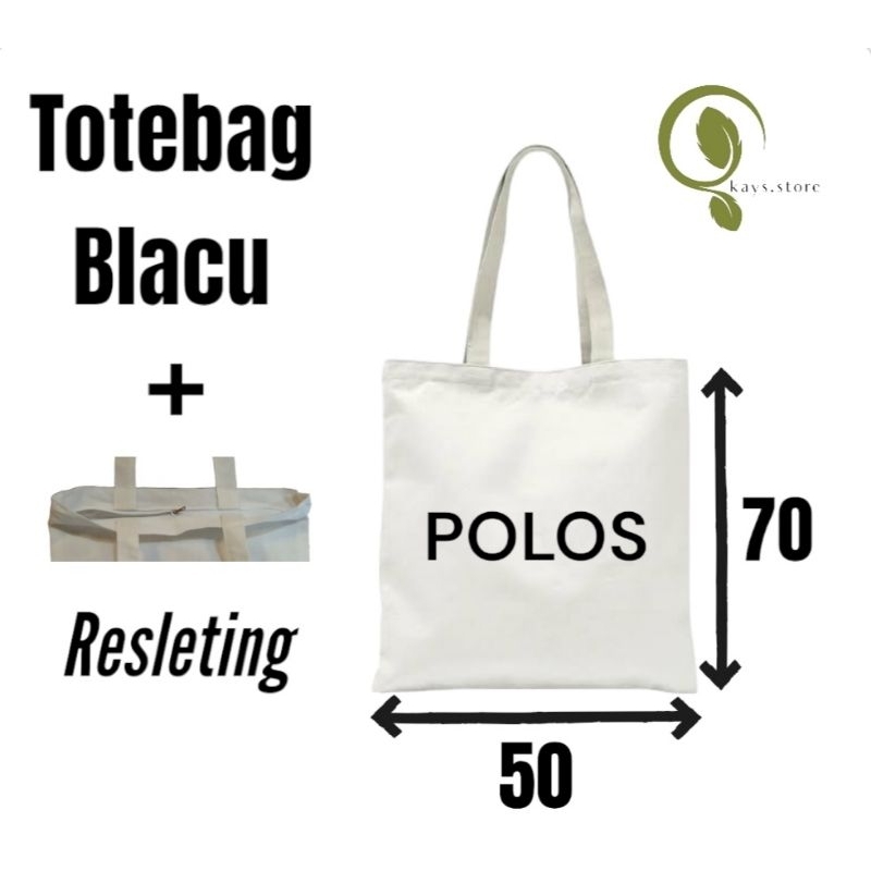 Goodiebag Tas Blacu Resleting 50x70 Polos