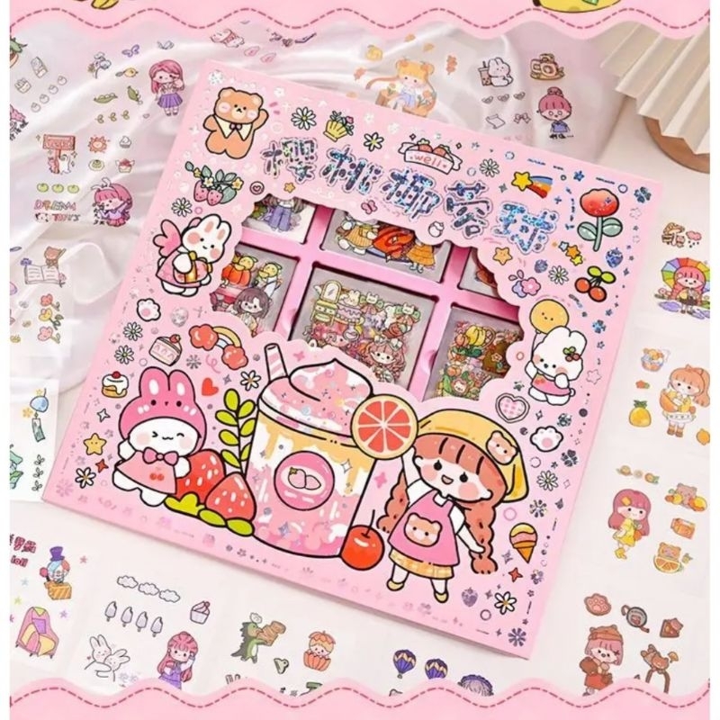 

Stiker Lucu PVC Akichan/ Farm Girl Jumbo Series 1000 Lembar/ sheets Motif Berbeda Kartun Korea Aesthetic Lucu Dekorasi Scrapbook | DIY | BOTOL | Journaling 5 /10 Lembar