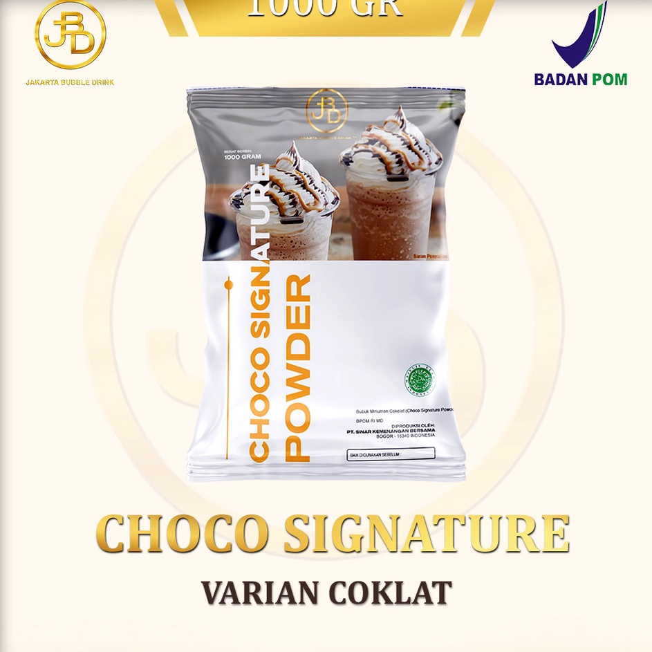 

D2289 Bubuk Minuman Premium CHOCO CARAMEL CHOCO SIGNATURE Jakarta Bubble Drink BPOMHALAL