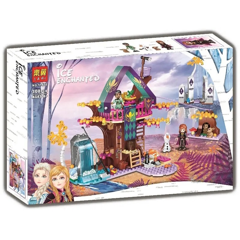 MAINAN BALOK SUSUN UNTUK ANAK PEREMPUAN BRICK RUMAH POHON FROZEN