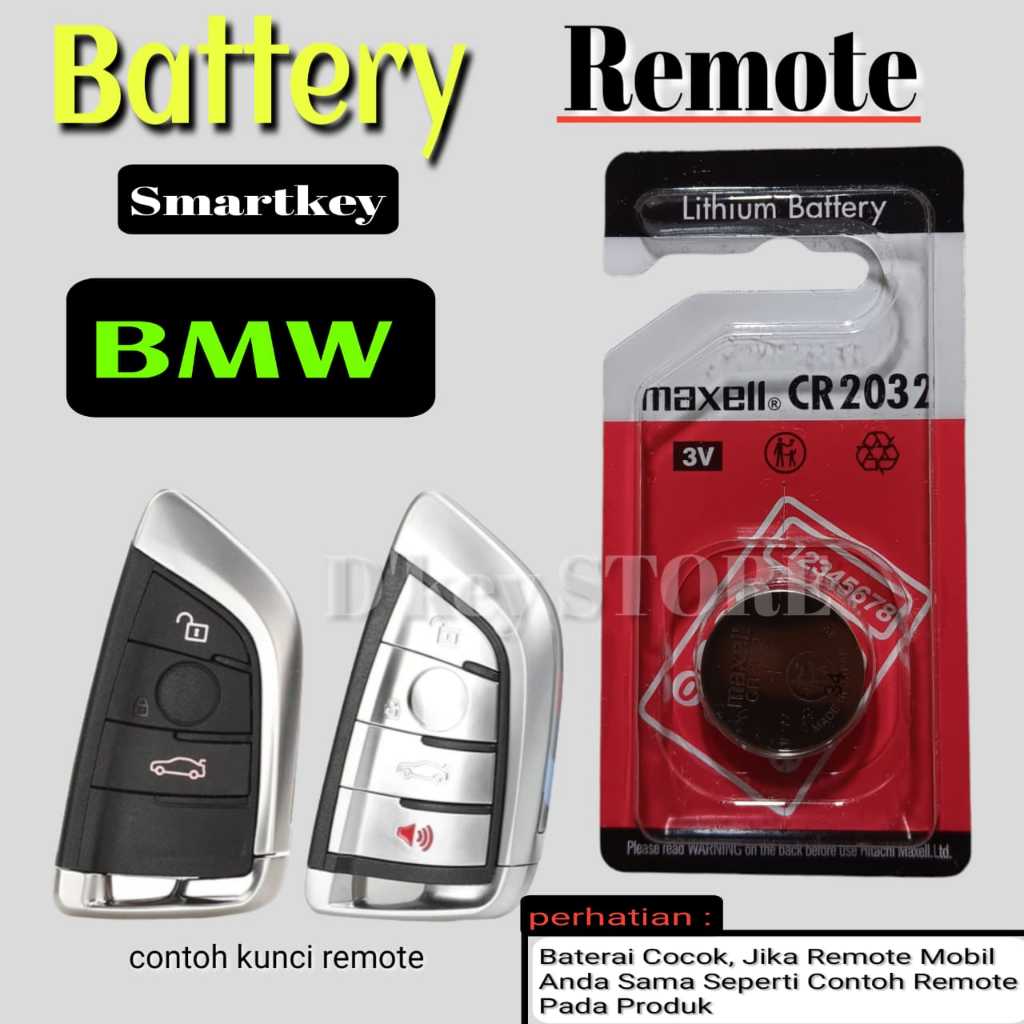 Baterai Battery Batre Batrai Batre Kunci Remote Remot Mobil Bmw E60 E63 E64 E65 E66 E70 E71 E72 E81 