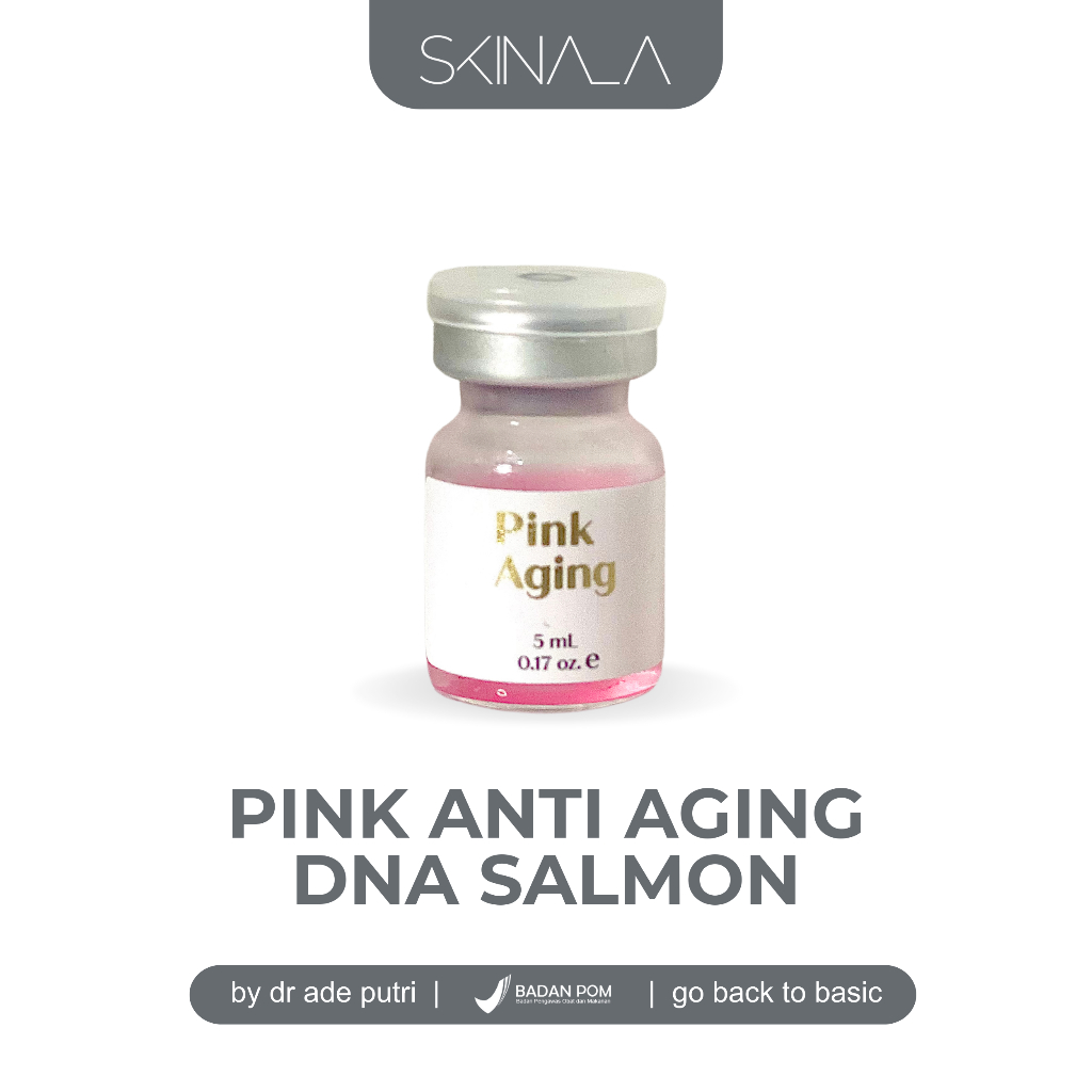 Ribeskin PDRN DNA SALMON Pink Aging Skin Booster REG BPOM Dermapen Dermaroller