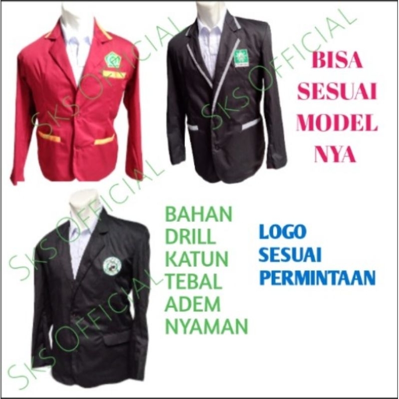 JAS RESMI JAS FORMAL JAS ALMAMATER BLAZER JAS OSIS SEKOLAH