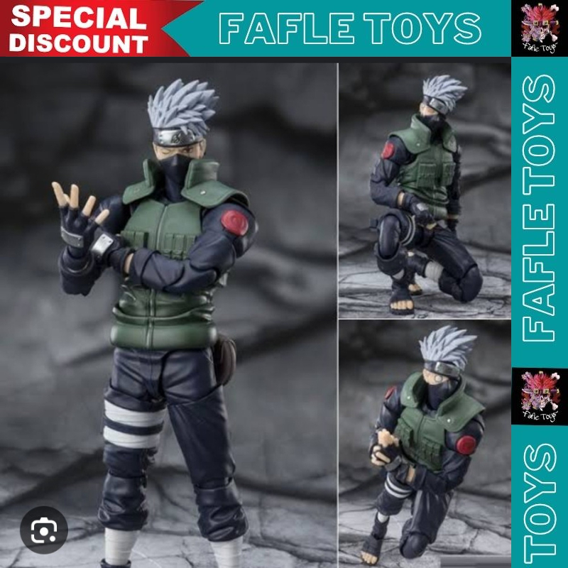 SHF Kakashi /SHF Naruto Uzumaki the Jinchuriki / Action Figure Kakashi / Action Figure Naruto / Kaka