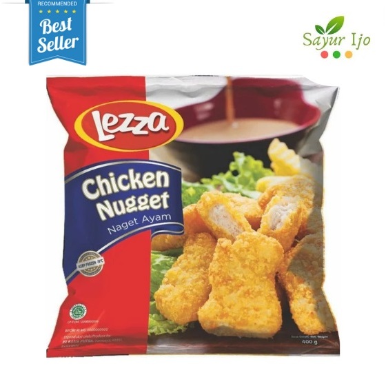 

LEZZA Chicken Nugget 400 Gram Fresh Frozen Daging Ayam Naget Segar