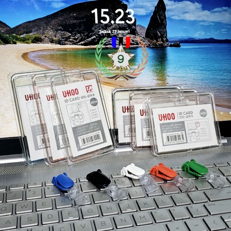 

Tempat Id Card Akrilik Bening Transparan + Klip Id Card Holder Id Card Akrilik Transparan 2 Sisi