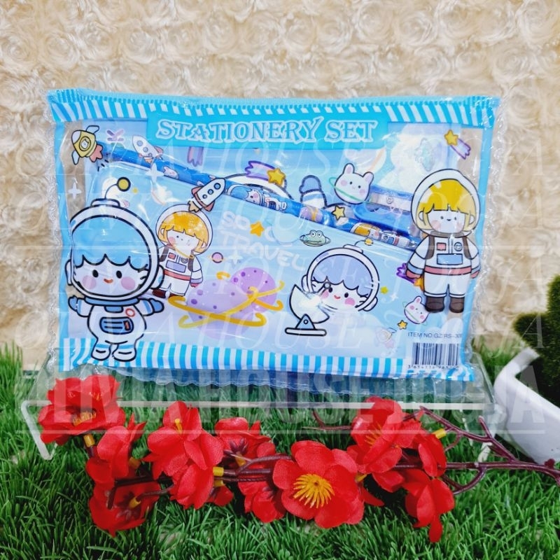 

Stationary Set Pouch Rest 8in1 Astronot Stationary Set Astronot Biru