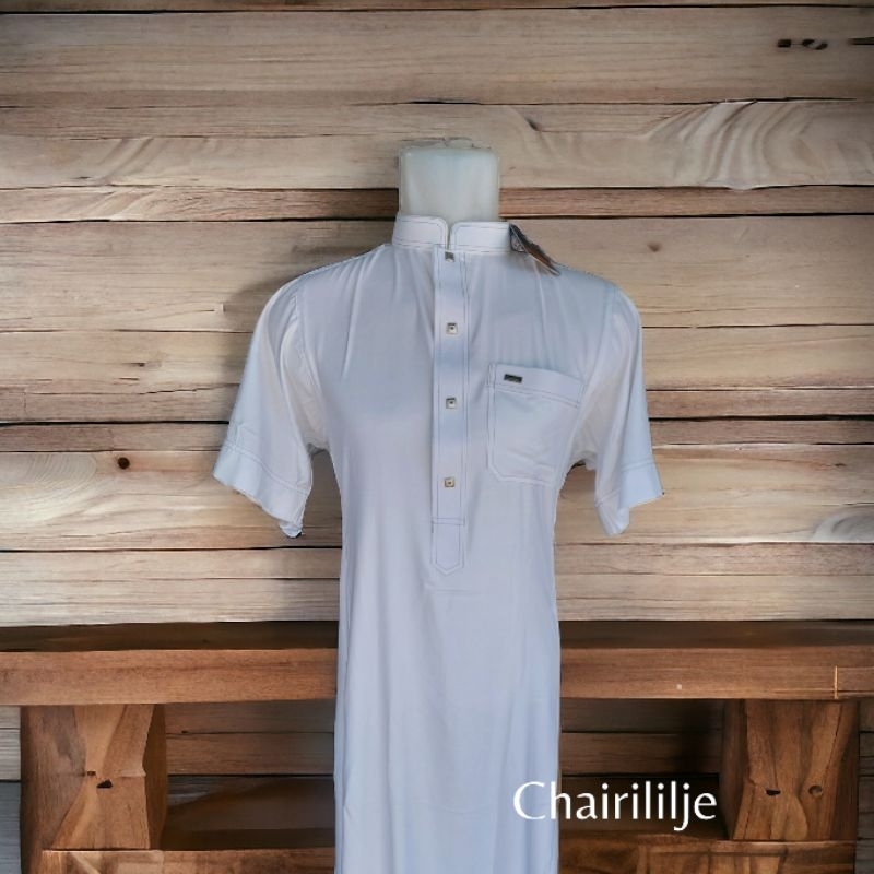 gamis al wafa/jubah al wafa/gamis ikaf/gamis pendek/gamis tangan pendek