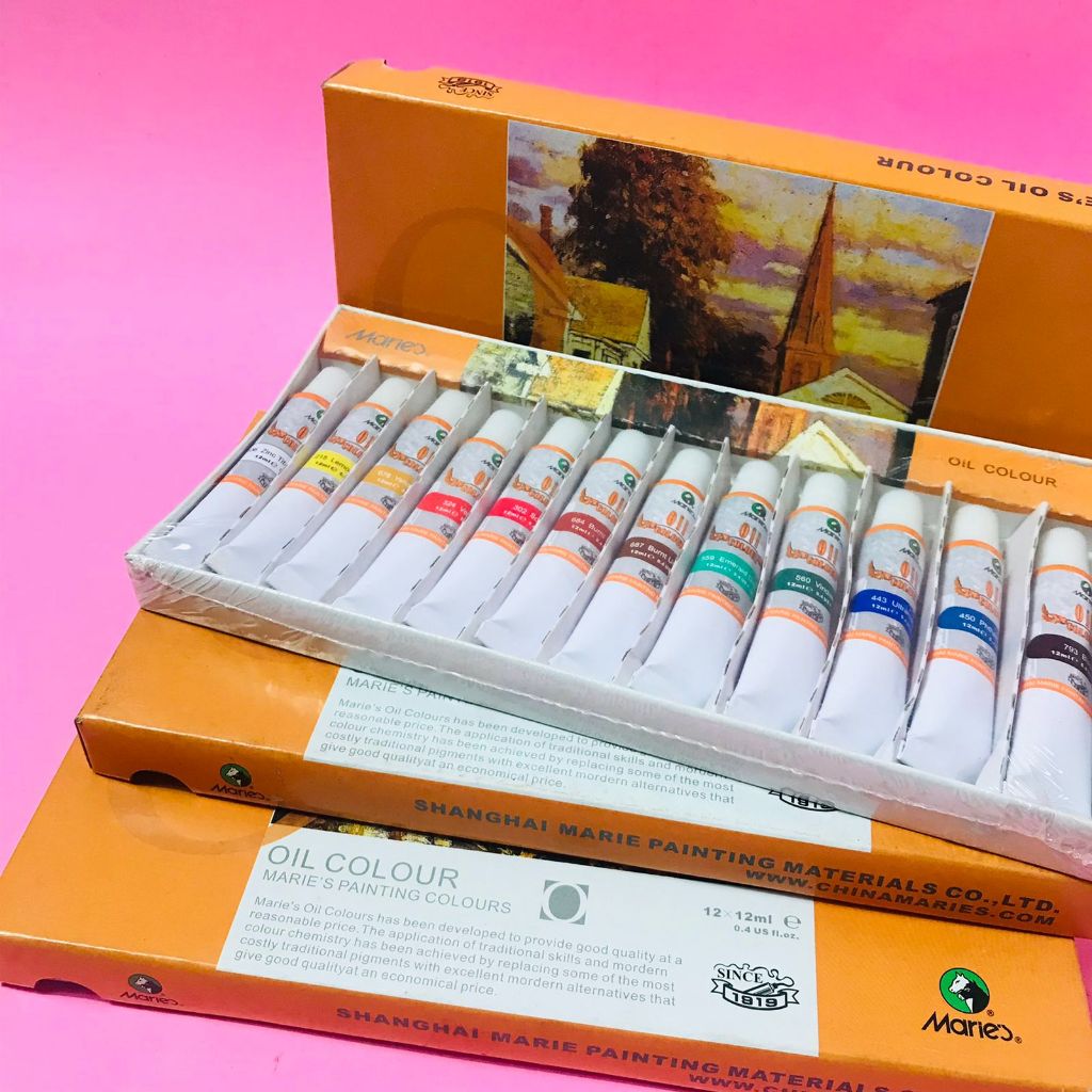 

Cat Minyak Maries 12 Warna / Oil Colour Maries 12 Warna