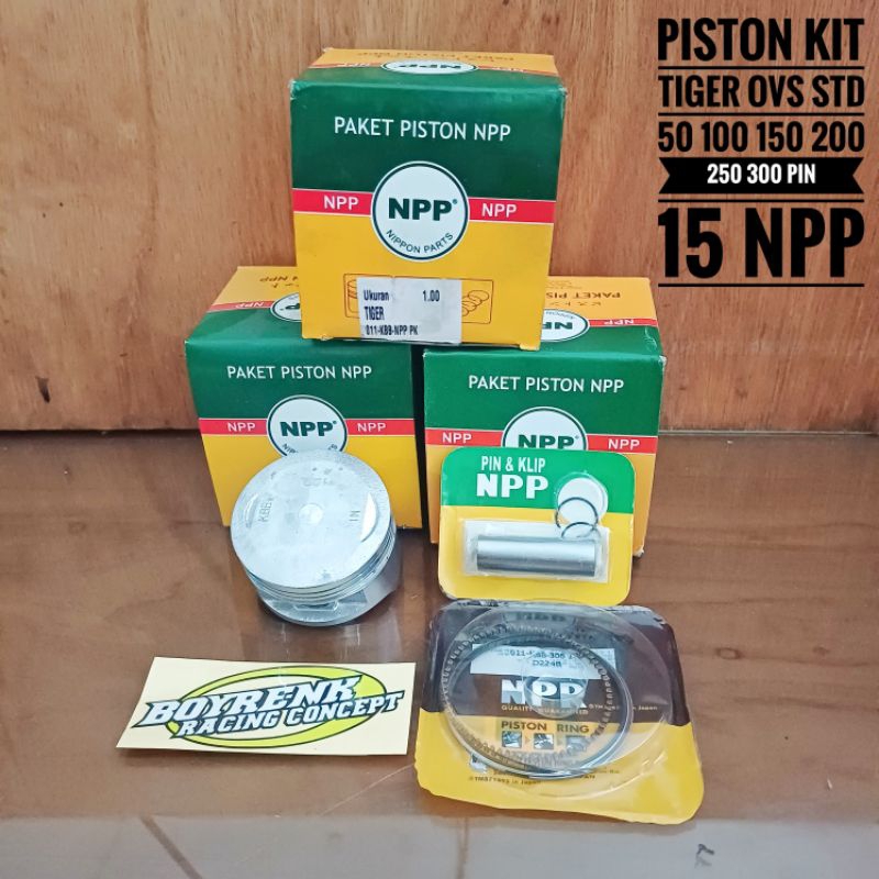 PISTON KIT TIGER OV STD 50 100 150 200 250 300 NPP