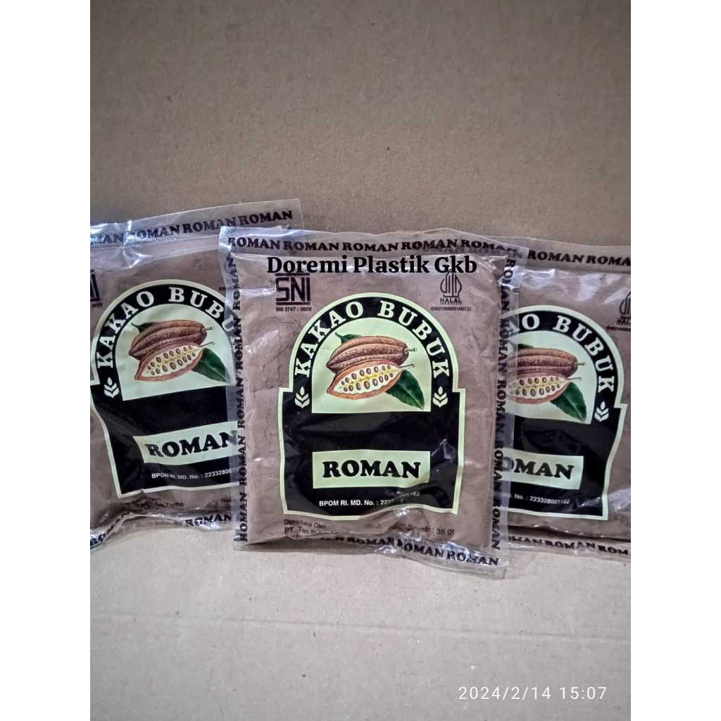 

Cocoa Powder Roman 35gr / Coklat Bubuk Roman / Coklat Bubuk