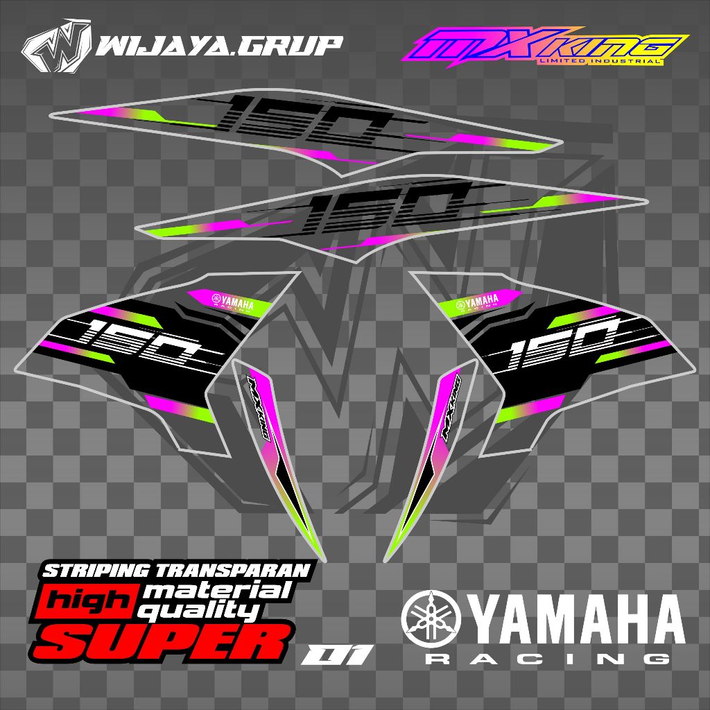 STIKER MX KING STRIPING MX KING 150 STRIPING MX KING TRANSPARAN STRIPING MX KING VARIASI STRIPING MX