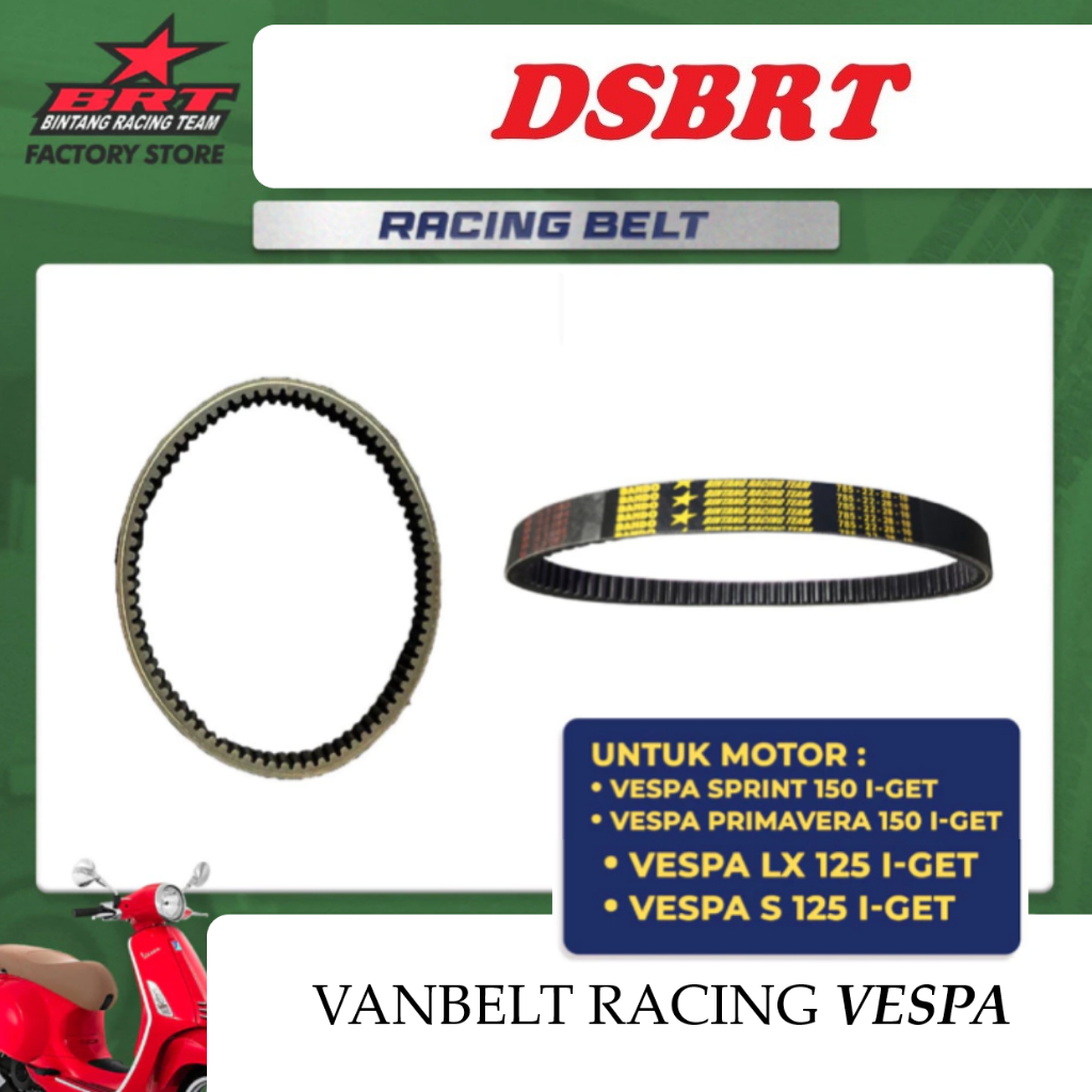 VBELT VANBELT BRT VESPA SPRINT PRIMAVERA 150 VESPA LX S 125 I GET