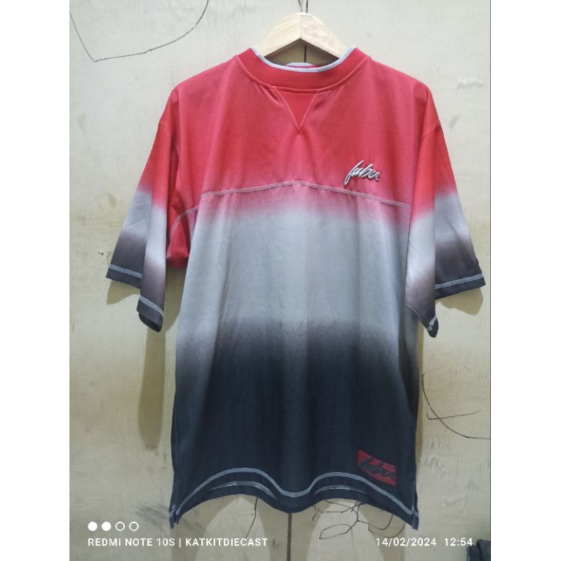t-shirt jersey fubu warna merah abu abu hitam