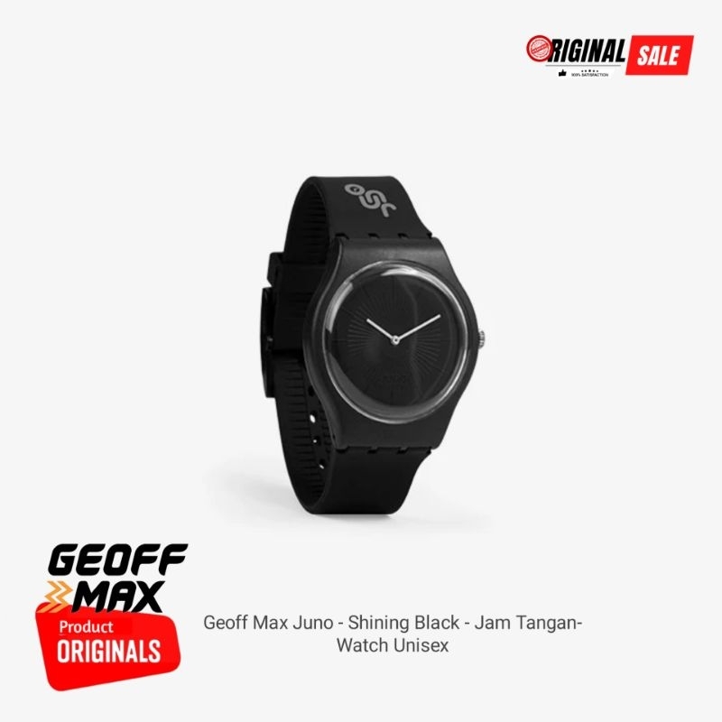 Geoff Max Juno - Shining Black - Jam Tangan-Watch Unisex