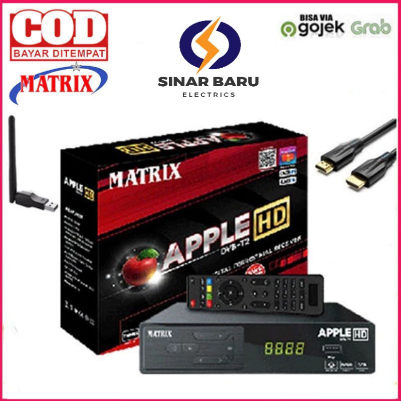 SET TOP BOX MATRIX MERAH APPLE HD