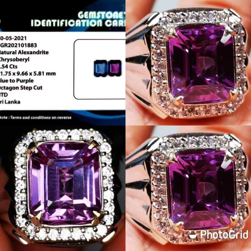 Permata Alexandrite chrysoberyl + memo sgr