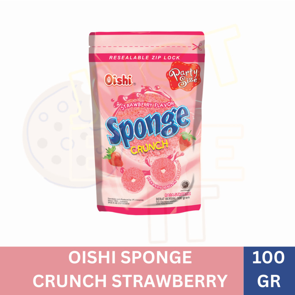 

OISHI SPONGE CRUNCH STRAWBERRY 100 GR