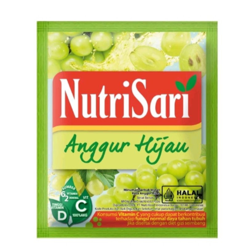 

NutriSari Anggur Hijau 40 Sachet