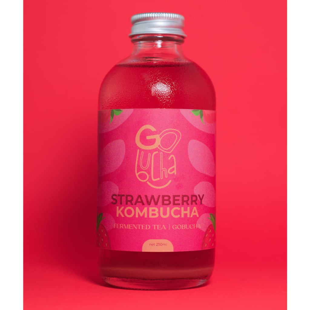 

Strawberry Kombucha 250ml by Gobucha