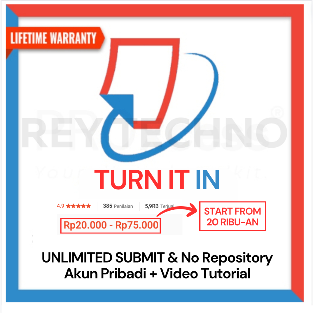 Akun Turnitin Student Unlimited Submission No Repository Lifetime Harian Bulanan