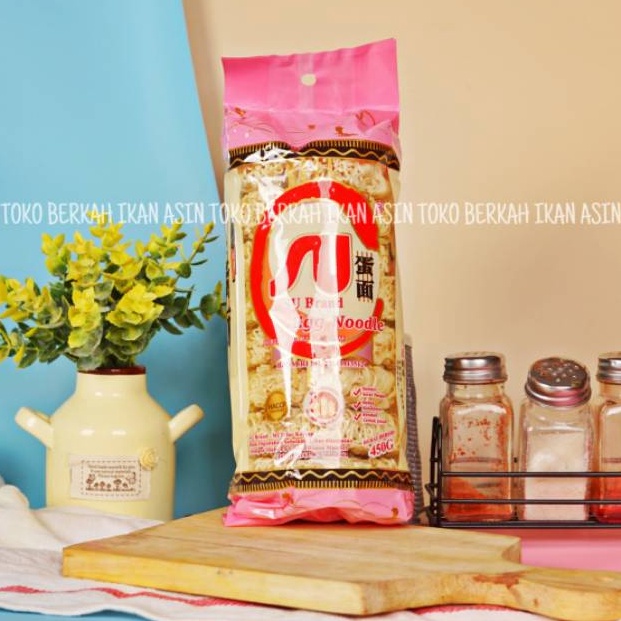 

BEST SELLER Egg Noodle SU Brand 45gr Mie Telur Kering Bulat