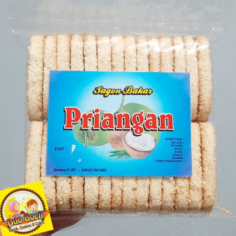 

NEW Kue Sagon Bakar Gurih Kelapa isi 28 pcs 25 Gram Duo Bocil Snack