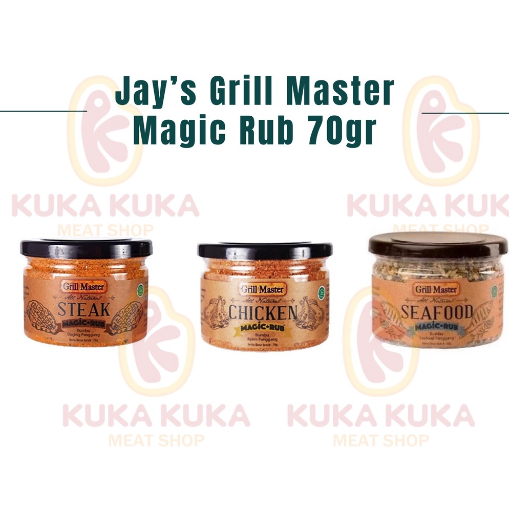 

XPRESS Jays Jays Grill Master Magic Rub 7gr Steak Chicken Seafood