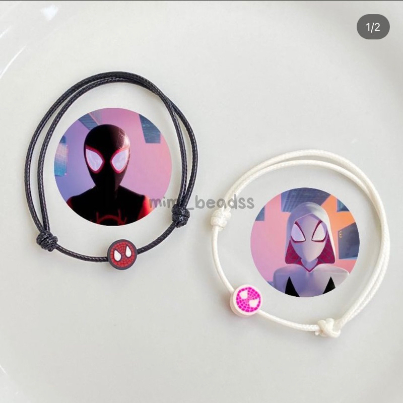 Spiderman bracelets / gelang couple spiderman gwen