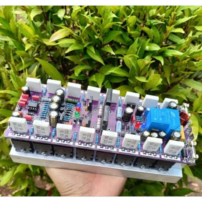 KIT POWER AMPLI AMPLIFIER SOCL 504 TEF heatsink 2U 20cm 8 set FINAL balap toshiba