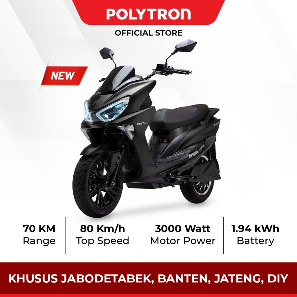 SUBSIDI POLYTRON Fox S Electric Sepeda Motor Listrik - OTR Jabodetabek - Banten - Jawa Tengah - Yogyakarta