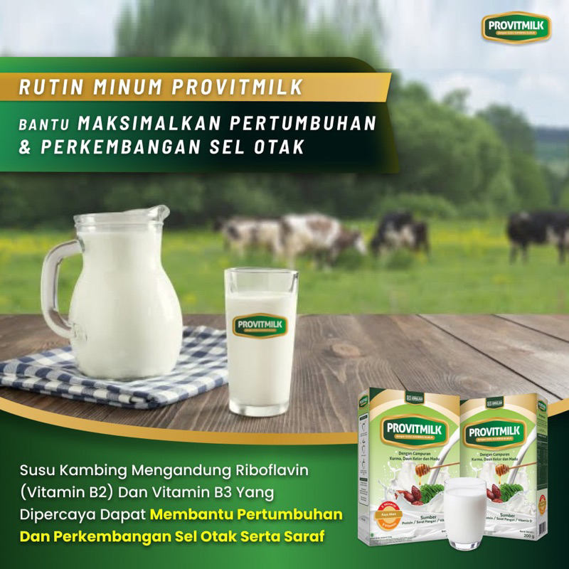 

PROVITMILK Susu Kambing Plus Herbal | Banyak Khasiatnya