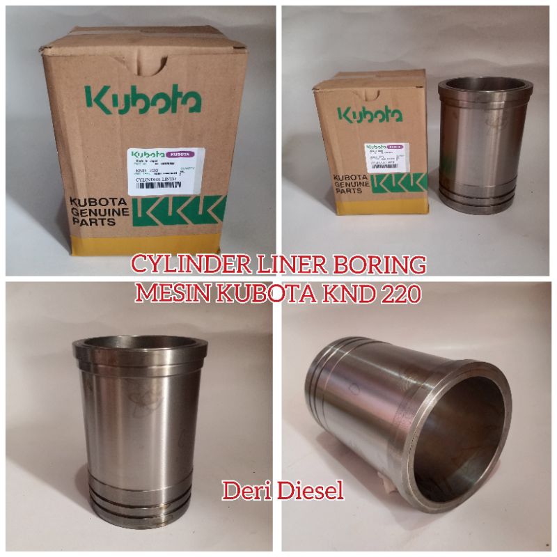 boring liner cylinder liner mesin kubota knd 220 liner kubota knd 220