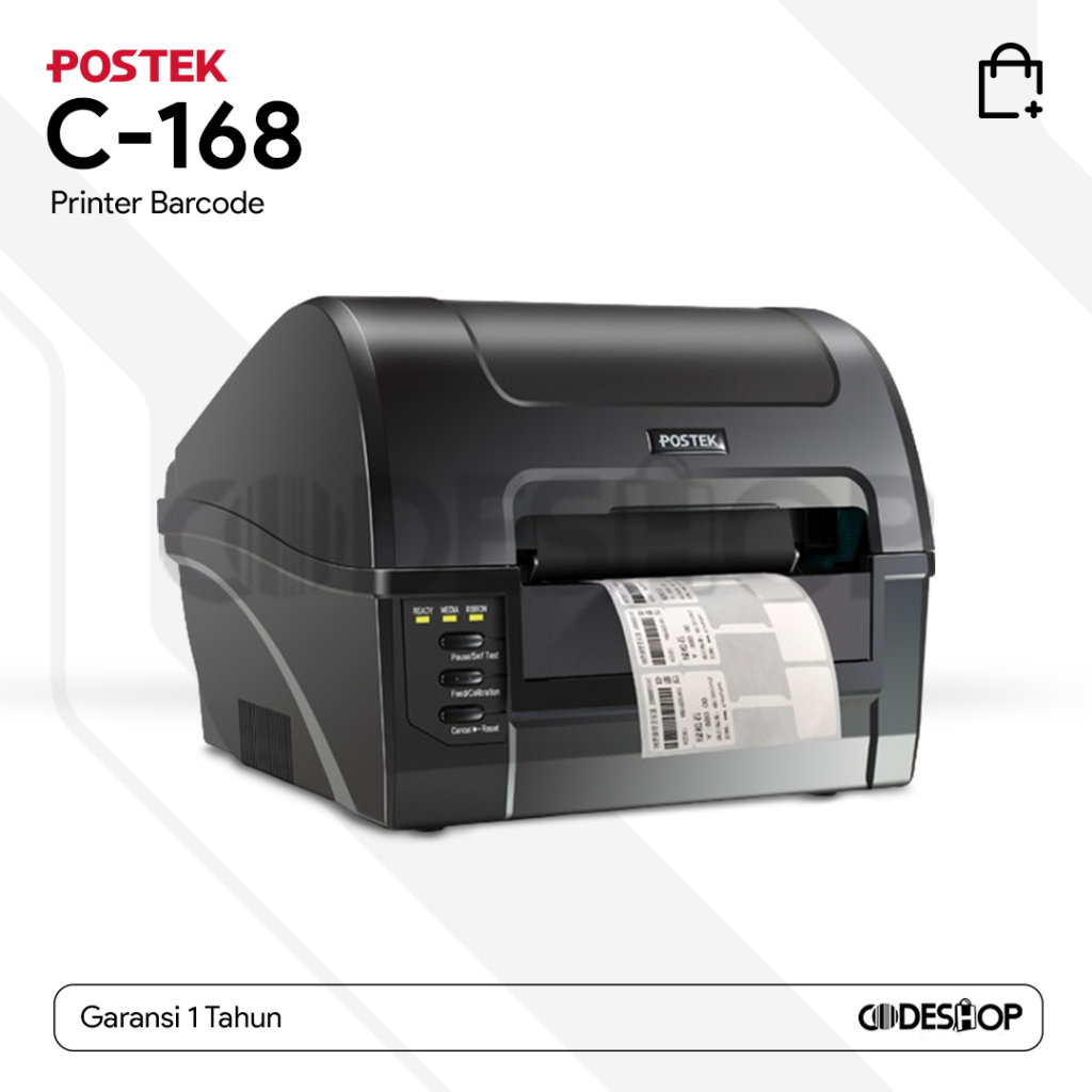 BARCODE LABEL PRINTER POSTEK C 168 - PRINTER LABEL BARCODE POSTEK C168