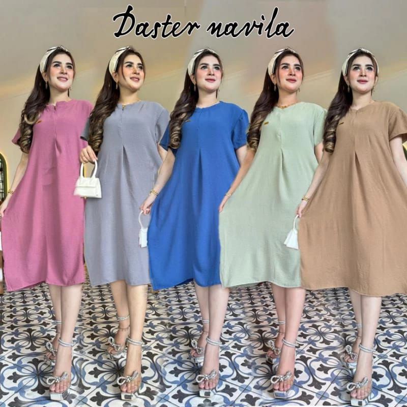 (Cuci Gudang) Daster Kekinian Cringkle airflow busui murah|daster cringkle terbaru| daster paket isi