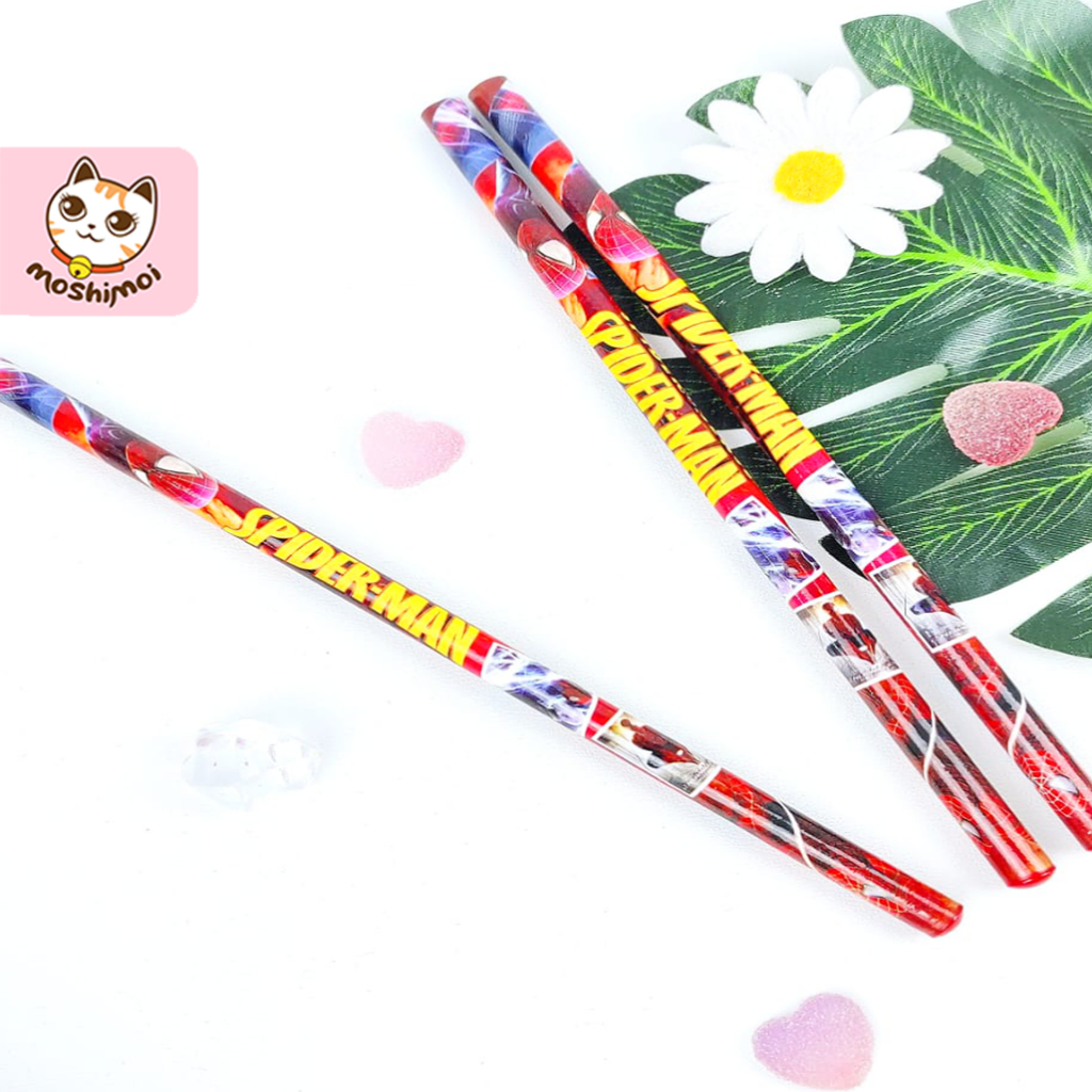 

Pensil Kayu Karakter Lucu Kantong Isi 12 pcs Motif Karakter