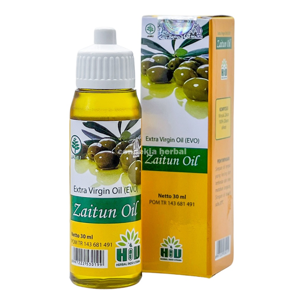 

ZAITUN OIL Herbal Indo Utama HIU - Minyak Zaitun Murni Extra Virgin Olive Oil EVO