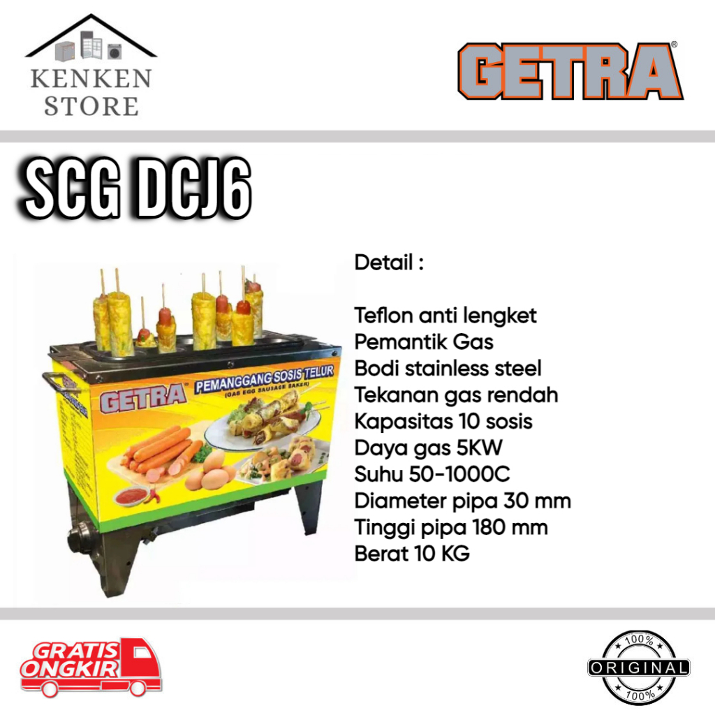 PEMANGGANG SOSIS TELUR GETRA SCG DCJ6 6LUBANG