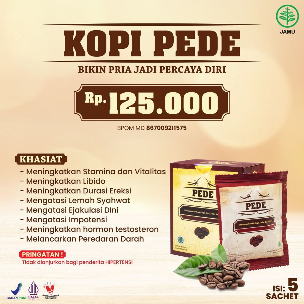 

Kopi pede Untuk Meningkatkan Vitalitas Pria Dewasa