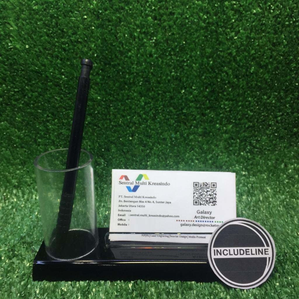 

display kartu nama & pulpen