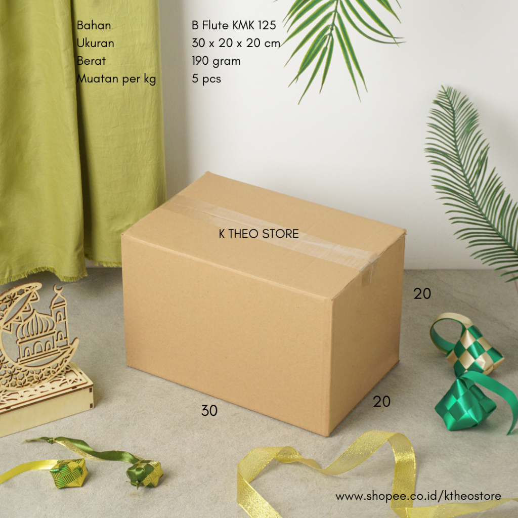 

Dus 30x20x20 cm/30 x 20 x 20 cm/Minimal 5 PCS/Kotak Kardus Penyimpanan Barang