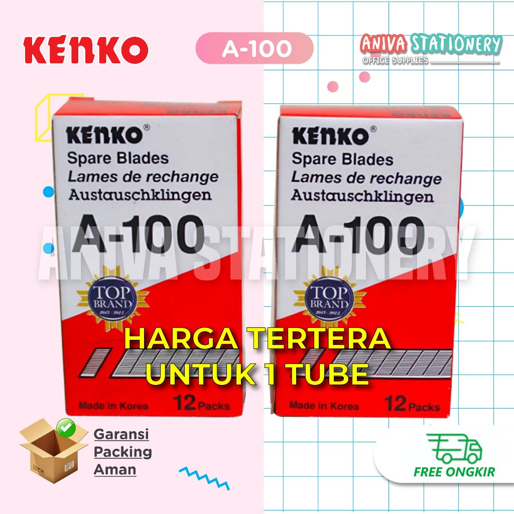

KENKO ISI CUTTER A-100 KATER KECIL PEMOTONG KERTAS SERBAGUNA COCOK UNTUK CUTTER A-300