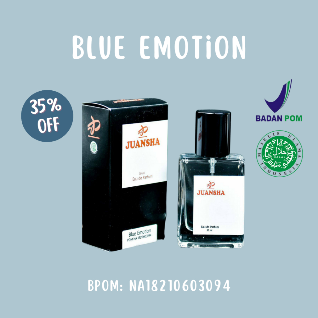 JUANSHA PARFUM BLUE EMOTION | PARFUM BLUE EMOTION | PARFUM UNISEX | PARFUM BRANDED | PARFUM BEST SEL