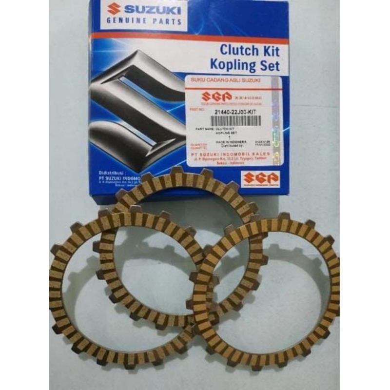 Kampas kopling set Suzuki Satria Young star, Shooter Smash Fi Original SGP 100%