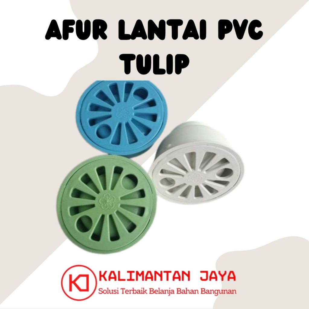 Afur Lantai/Saringan Kamar Mandi PVC Tulip