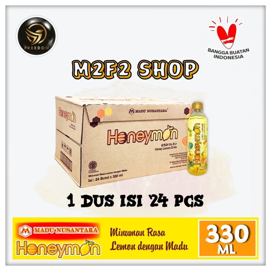 

Honeymon Honey Lemon Drink Madu Nusantara Botol Pet - 330 ml (Kemasan Karton)