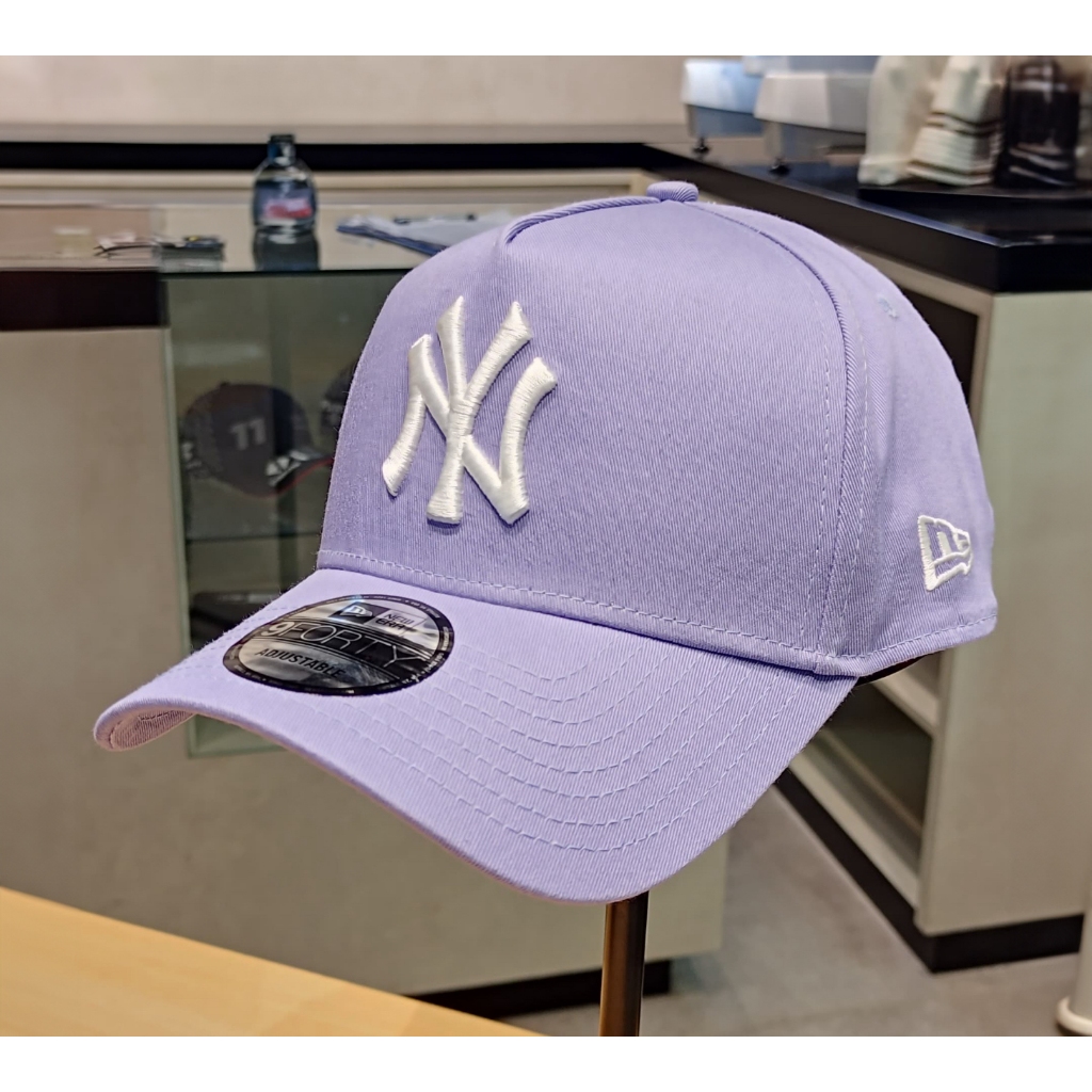 Topi New Era 9Forty A-Frame New York Yankees Color Block Lavender Cap 100% Original Resmi